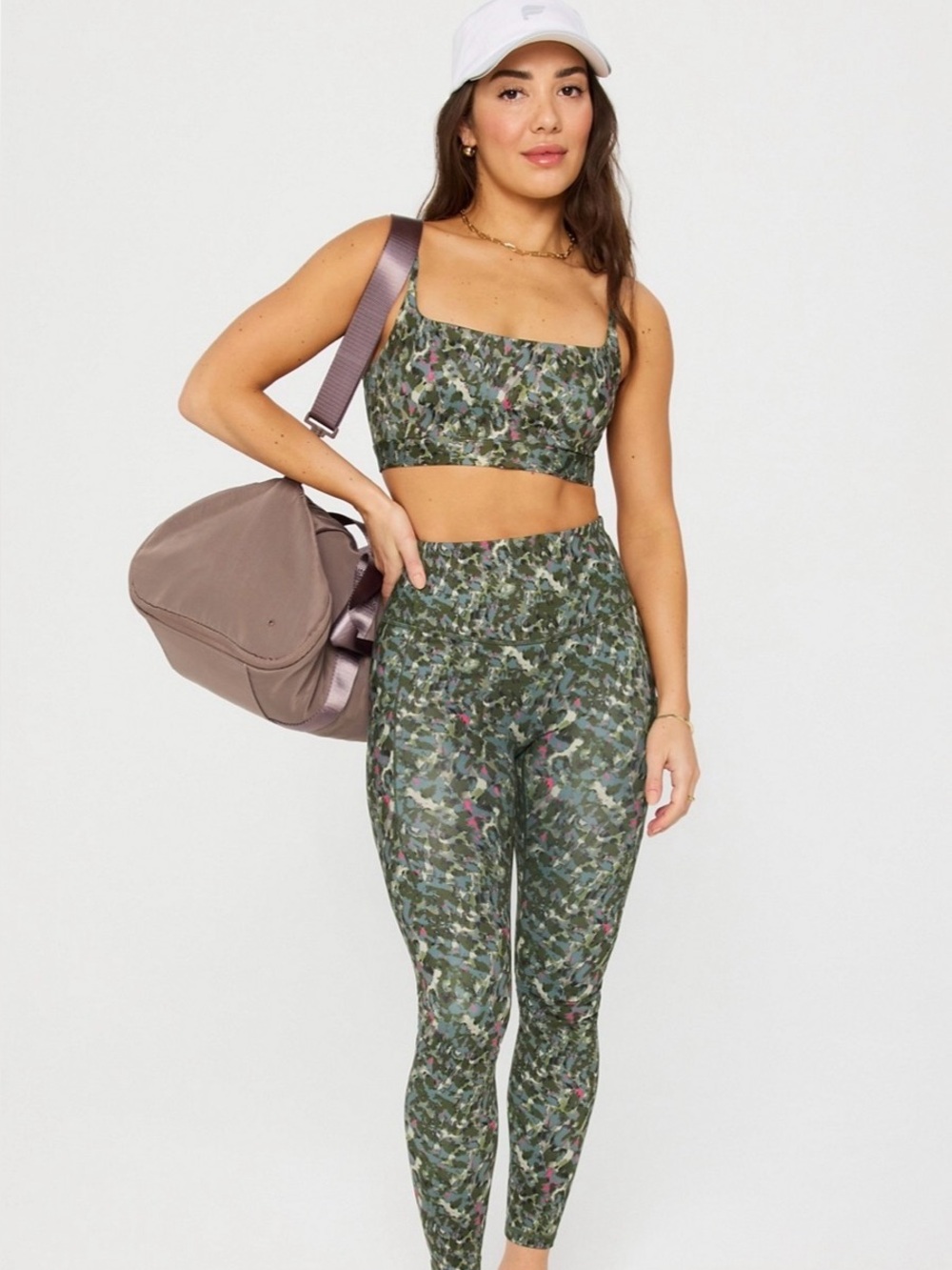 Fabletics high waist leggings in cheetah camo